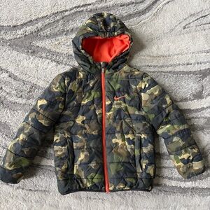 Nike Boys Camouflage Hooded Jacket with 6-7 Yrs old